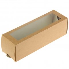 Коробка для макарон крафт 18x5,5x5,5 см OSQ MB 6   