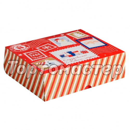 Коробка для сладостей Посылка 20х17х6 см 5155354