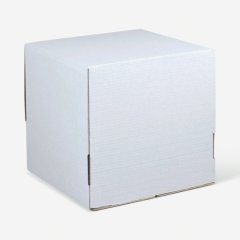 Коробка для торта белая 36х36х40 см 