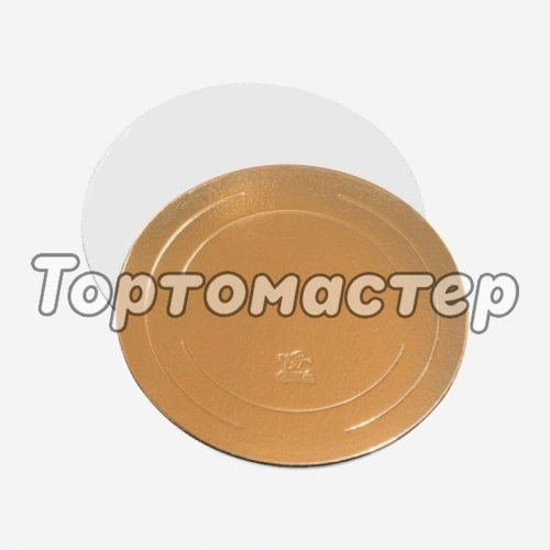 Подложка под торт Золото/Белый 3,2 мм 14 см GWD 140 (3,2), ForG BASE 3,2 G/P D 140 S