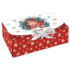 Коробка для сладостей Уютное рождество 16,5х11,5х5 см КУ-744    КУ-00744