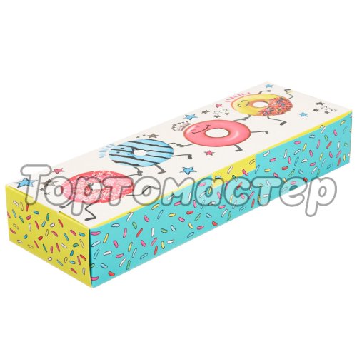 Коробка на 3 пончика "Весёлые пончики" 3132791; 3132801