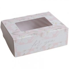 Коробка для сладостей с окном "Для тебя" 10х8х3,5 см 4747419