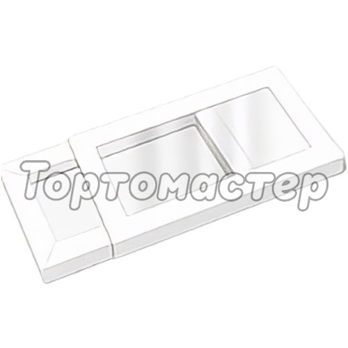Коробка для шоколадной плитки Белый 19х11х1,8 см КУ-447
