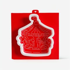 Вырубка пластиковая и трафарет LUBIMOVA "Карусель с лошадками" LC-00010070	