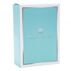 Коробка для сладостей "Happy New Year" Голубая 5017557