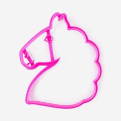 Вырубка пластиковая с оттиском "Лошадка" 8 см 