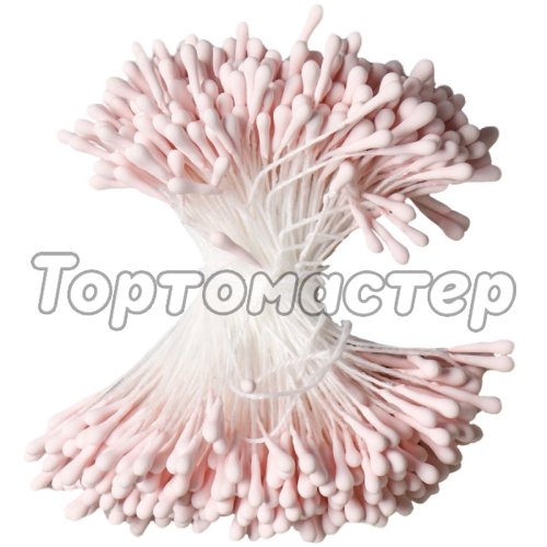 Тычинки для цветов длинные Розовые 1,5 мм 400 шт