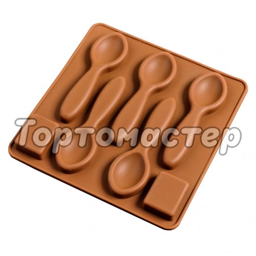 Форма силиконовая для шоколада Ложки 5 шт
