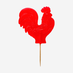 Леденец из изомальта "Петушок большой красный" 19 г ЛД1 