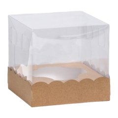 Коробка для шоколадной фигурки/кулича Крафт 15х15х14 см 9847829