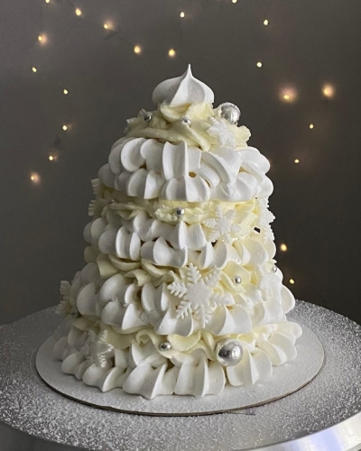Меренговый торт-ёлка