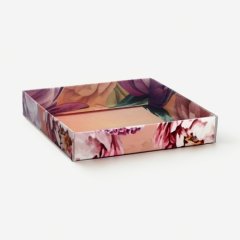 Коробка для сладостей с прозрачной крышкой "Подарок" 16х16х3 см 10719109