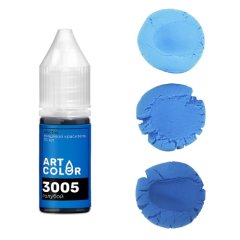 Краситель пищевой гелевый водорастворимый Art Color "Electric 3005 Голубой" 10 мл 3005