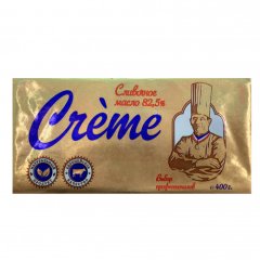 Масло сливочное традиционное "Creme" 82,5% 400 г 250905
