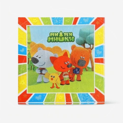 Салфетки бумажные "Ми-ми-Мишки" 12 шт 703009		