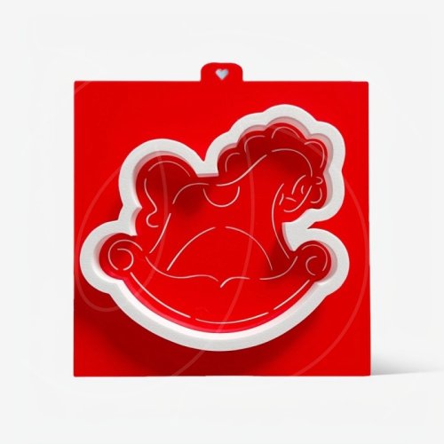 Вырубка пластиковая и трафарет LUBIMOVA "Лошадка-качалка" LC-00010226	