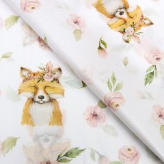 Бумага упаковочная Тишью "Лиса и цветы" 50х70 см 10 шт 9942637