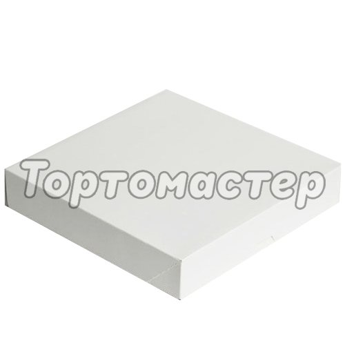 Коробка для пирога Белая 28,5х28,5х6 см