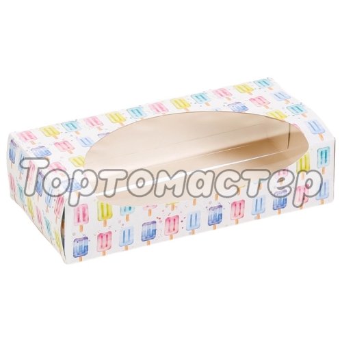 Коробка для Печенья/конфет с окном "Мороженое" 2712941