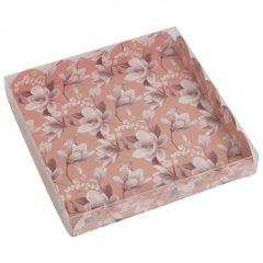 Коробка для сладостей с окошком "Цветочная" 18x18x3 см 7155192