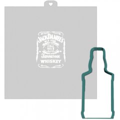 Вырубка пластиковая и трафарет LUBIMOVA "Виски. Jack Daniels" LC-00007588