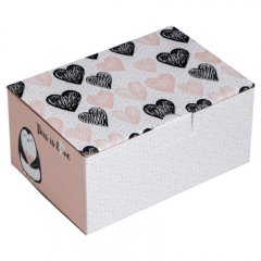 Коробка для сладостей "Сердечки" 22х15х10 см 3907219
