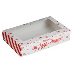Коробка для сладостей "Подарок от Деда Мороза" 20х12х4 см