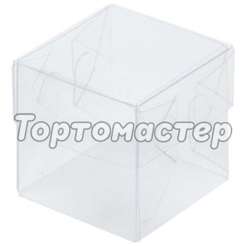 Коробка для сладостей прозрачная 8х8х8 см 025010