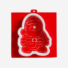 Вырубка пластиковая и трафарет LUBIMOVA "Дедушка мороз" LC-00009884	