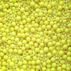 Посыпка кондитерская из дутого риса жемчуг неоновый "Лимонный микс" 50 г 905