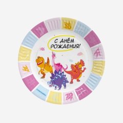 Тарелка бумажная "Турбозавры" 6 шт 770066