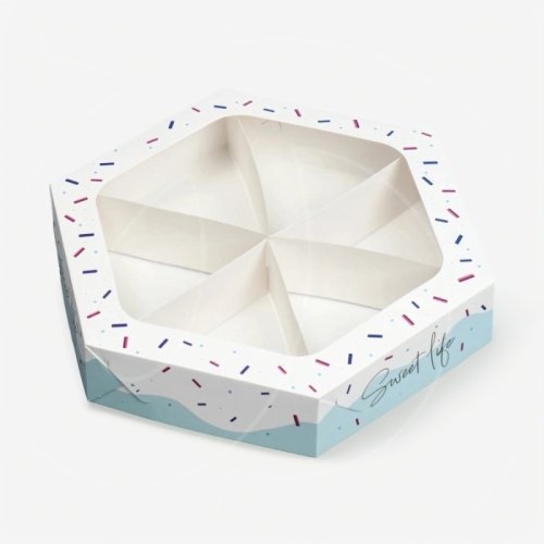 Коробка для сладостей "Пончик" 20х23х4 см 9132664